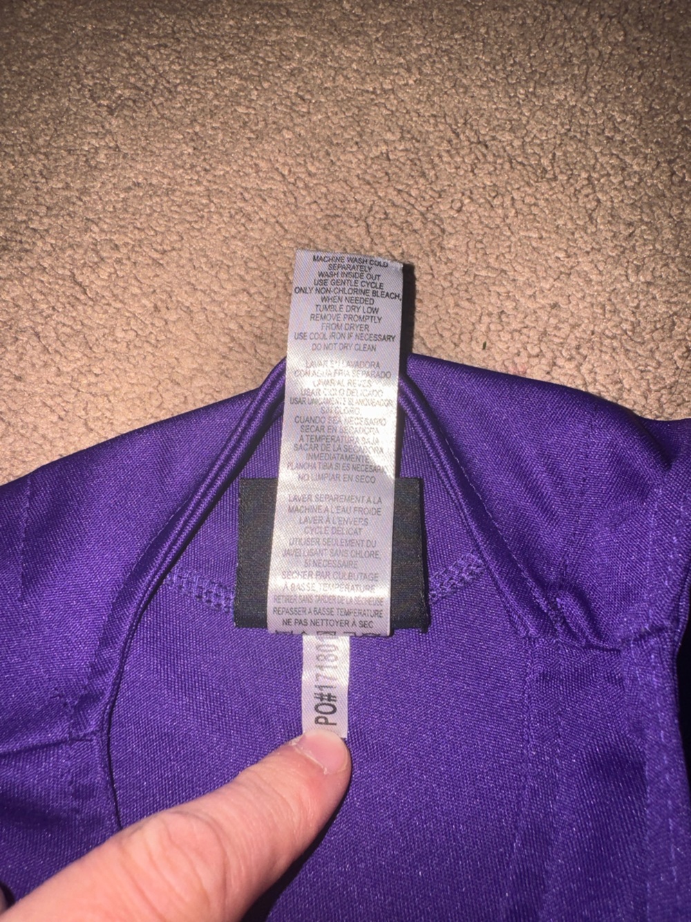 Vikings Purple & Gold Kids Cheer One-Piece - Picture 7 of 8